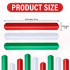 Syhood Holiday White Red and Green Flip Wraps PVC Wrapping Paper Holder Slap Bands Stabilizer Slap Bands for Home Storage Organization Christmas Gift Wrapping Tool(48 Pcs)