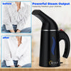 BY4U Steamer for Clothes, Portable Handheld Garment Steamer, 1lbs Lightly,40s Fast Heat-up, 8 Minutes of Continuous Steam, Light Mini Steamer for Home, Office and Travel (Black)