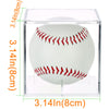 4 Pack Baseball Display Case,UV Protected Acrylic Baseball Boxes for Display