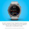 Garmin f?nix 7X Pro Sapphire Solar, Multisport GPS Smartwatch, Built-in Flashlight, Solar Charging Capability, Fog Gray/Ember Orange