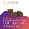 MOVOFLEX Joint Support Supplement for Dogs - Hip and Joint Support - Dog Joint Supplement - Hip and Joint Supplement Dogs - 120 Soft Chews for Large Dogs (By Virbac)
