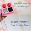 LeoTube Silicone Shell Cover Case for Yoto Mini Player, Silicone Protective Sleeve Case Compatible with Mini Bluetooth Speaker (Silicone Case Only, Machine not Included) (Pink)