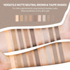 SUMEITANG Mini Naked Eyeshadow Palette Taupe & Brown All Matte Neutral Nude Smoky Eye Shadow Make Up Pallet High Pigmented Naturing-Looking Ultra-Blendable Long Lasting Waterproof - Travel Size