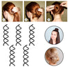 Winkeyes Hair Styling Set, Hair Design Styling Tools Accessories DIY Hair Accessories Hair Modelling Tool Kit Hairdresser Kit Set Magic Simple Fast Spiral Hair Braid Hair Braiding Tool