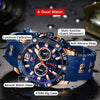 Mini Focus Men Watches Unique Casual Wrist Watches (Chronograph/Waterproof/Luminous/Calendar/24 Hours) Silicon Band Fashion Watches for Men(Blue)