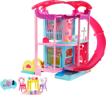 Barbie Doll House, Chelsea Playhouse with 2 Pets, Furniture and Accessories, Elevator, Pool, Slide, Ball Pit and More (Amazon Exclusive)