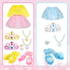 Meland Princess Dress Up Clothes for Toddlers with Skirts, Shoes, Crown & Play Jewelry, Princess Toys for Girls Age 3,4,5,6 Year Old, Little Girls Gift Idea for Birthday Christmas