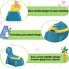 GYSYELL Potty Training Toilet for Boys and Girls,Dinosaur Potty Chair with Non-Slip Rubber Mat for Toddlers,Portable Potty Training Seat with 1 Roll Cleaning Bags for Baby and Kids