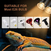 Lachesan Turtle Heat Lamp 4-Pack, 50W UVA UVB Reptile Turtle Light Bulbs for Amphibian Tanks, Terrariums, and Cages, Works with Various Lamp Fixtures