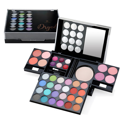 Color Nymph All In One Makeup Palette Set Kit,Portable Travel Makeup Kit for Girls with 24-Colors Eyeshadows Facial Blusher Lip Gloss Pressed Powder Mascara Brushes Mirror