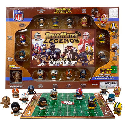 Teenymates Party Animal NFL Legends 2023 Collector Set, 13 Figures, 1 Inch Tall, Team Colors
