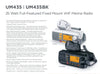 Uniden UM435BK Advanced Fixed Mount VHF Marine Radio, All USA/International/Canadian Marine Channels including new 4-Digit, CDN B Channels, 1 Watt/25 Watt Power, Waterproof IPX8 Submersible, Black