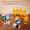 1:12 Scale 11 Pcs Miniature Beer Bottles and Beer Cans Mini House Drink Accessories for Fairy Garden Pub Bar Decoration