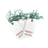 K-Kraft Tags for Gift Wrapping and Labeling (Xmas on White Kraft 25 PCS)