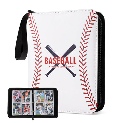 Baseball Card Binder with Sleeves 440 Pockets, Gifts for Baseball Card Collectors, Trading Card Holder Compatible with Topps Card, 55 Sleeves Card Album Book Protectors Card Storage Organizer