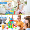 BBnote 48 PCS Tetra Tower Game for Adult & Kids, Stack Attack Board Games for Family Travel Party, 2 Players Balance Stacking Toy, Team Toys Building Block