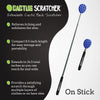 Extendable Cactus Back Scratcher - Double Side Itch Reliever for Back, Neck, Head, Beard, and Body | 16 Spikes per Side, 8.5 Inches Compact Back Scratcher Extendable to 24.5 Inches (Blue)