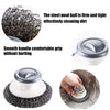 Stainless Steel Scrubber with Handle?Heavy Duty Pot Dish Cleaning Brush Cleaning Supplies for Pans, Grills, Sink (2PCS)