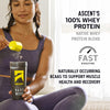 Ascent Native Fuel Whey Protein Powder - Chocolate - 4 lbs