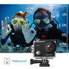 AKASO EK7000 Pro 4K Action Camera with Touch Screen EIS 131ft Waterproof Camera Remote Control Underwater Camera with Helmet Accessories Kit