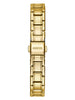 GUESS Women Quartz Watch with Stainless Steel Strap, Gold, 12 (Model: GW0244L2)