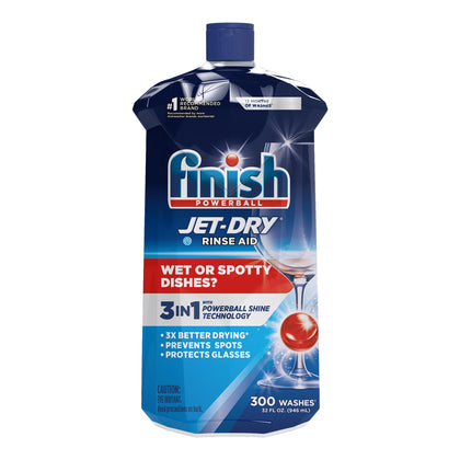 Finish Jet-dry, Rinse Agent Liquid, Ounce Blue 32 Fl Oz (Packaging May Vary), Citrus