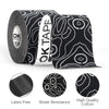 OK TAPE PRO Kinesiology Tape, 2inch x Long Roll 16ft Free Cut Tape, Elastic Athletic Tape Therapeutic Latex Free, Black+Black