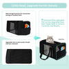 Pnimaund Large Cat Carrier for 2 Cats Under 25 Lbs,Soft Cat Carrier Airline Approved with Upgrade Zippers and Identifiable Name Tags for Cats and Dogs,Large-Black