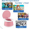 portable, foldable potty seat for toddler, Training Toilet Seat Emergency Toilet for Car, Camping, Outdoor, indoor