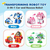 Robocar Poli [4 Pack] Poli + Amber + Roy + Helly Transforming Robot Toys, 4