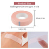 25 PCS Eyelash Extension Tape,Adhesive Fabric lash Tape,Under Eye tape,Breathable Micropore Medical Tape for Individual Eyelash Extension Supplies,1/2''x10 Yards Each Roll Green+Pink+Blue+White+purple