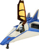Mattel Disney and Pixar Lightyear Hyperspeed Series, Buzz Lightyear Mini Action Figure & XL-14 Spaceship, 5.6-in Vehicle
