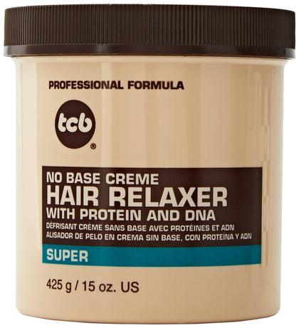 TCB No Base Creme Hair Relaxer with Protein and DNA Super 15.oz