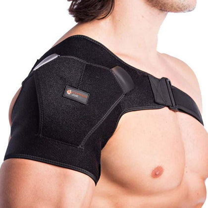 Copper Joe Compression Shoulder Brace for Women & Men - Rotator Cuff Support Brace for Shoulder Pain Relief - Copper-Infused Adjustable Shoulder Brace Compression