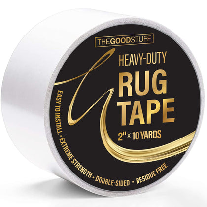 The Good Stuff Rug Gripper Tape for Hardwood and Laminate Floors - 10 Yards of Extreme Strength Tape