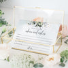 Bliss Collections Advice and Wishes Cards - 50 Heavyweight, Uncoated 4x6 Cards with Mad Libs Rustic Greenery Watercolor Theme for Weddings, Wedding Receptions, Bridal Showers
