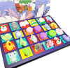 PANSHAN Mochi Squishies Advent Calendars 2023 Kawaii Christmas Countdown Toys for Kids Gift for Christmas with 24pcs Different Cute Animal Toys for Girls Boys Xmas Countdown Calendar