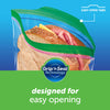 Ziploc Sandwich and Snack Bags, Storage Bags for On the Go Freshness, Grip 'n Seal Technology for Easier Grip, Open, and Close, 90 Count