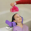 Shampoo Buddy Portable Hair Wash Basin for Children, Toddlers, Kids, Teens | Shampoo Bowl for use on Bathtub or Sink | Hair Washing Basin | Tear-Free Rinser for Children (Purple)