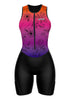 Sparx Women Triathlon Suit Tri Short Racing Cycling Swim Run (Small, Floral Blend)
