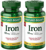Iron 65 mg (325 mg Ferrous Sulfate), 2 Bottles (100 Count)
