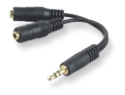 Belkin F8V234 Speaker and Headphone 3.5 mm AUX Audio Cable Splitter,Black