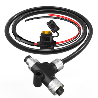 Marine Grade Products NMEA 2000 Tee Power Cable with Fuse?for Lowrance B&G Navico Garmin Networks(3.3ft).