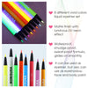 BOBISUKA 8 Colors UV Neon Liquid Eyeliner Set, Matte Colored Eyeliners Pen, Colorful Waterproof Smudge-proof Pigmented Graphic Liners, Delineadores de Colores Para Ojos Eye Makeup Gift Kit