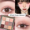 Daeuwiutr Eyeshadow Palette Matte Shimmer Highly Pigmented Eye Shadow Palette 9 Colors Waterproof Hypoallergenic Long Lasting Korean Eye Makeup (Naked Purple #)