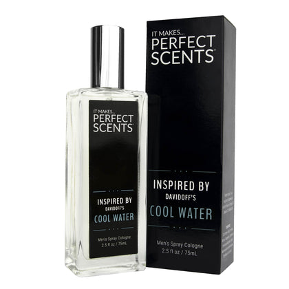 Perfect Scents Fragrances | Inspired by Davidoff's Cool Water | Mens Eau de Toilette | Vegan, Paraben Free, Phthalate Free | Never Tested on Animals | 2.5 Fluid Ounces