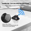 Shark Fin Antenna Car Antenna Cover, Roof Aerial Base AM/FM Radio Signal for Car SUV Truck Most Auto Cars Antenna Accessories (Carbon Fiber)