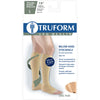 Truform Short Length Surgical Stockings, 18 mmHg Compression for Men and Women, Reduced Length, Open Toe, Beige, Large