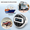 DOODBI Marine Radio Bluetooth Stereo Audio Waterproof Radio Boats FM AM Gauge Stereo Golf Cart Marine Stereo Receiver Audio Systems for RV UTV Yacht