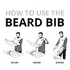 BEARD KING Beard Bib Apron - Christmas Gifts & Stocking Stuffers for Dad - As Seen on Shark Tank - Men's Hair Catcher for Shaving - Grooming Accessories - 1 Size Fits All, White